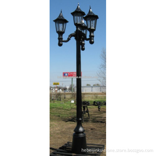 wrought iron cast iron lamp 3 light outdoor street light